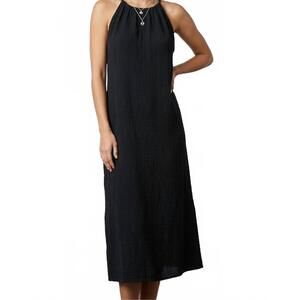 NEW ARUBA BLUE midi dress cover up in black